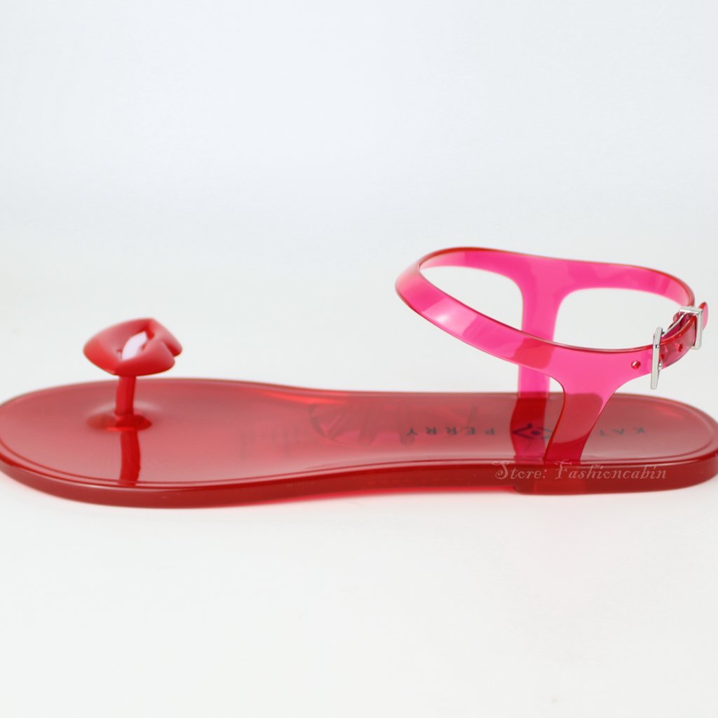New Katy Perry Geli Jelly Lips Strap Sandals - Summer Travel/ Beach — image 7 of 8